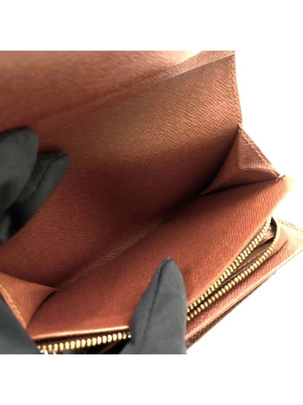 Louis Vuitton Porte-Monnaie Viet Tresor Monogram Leather Brown Bifold Wallet